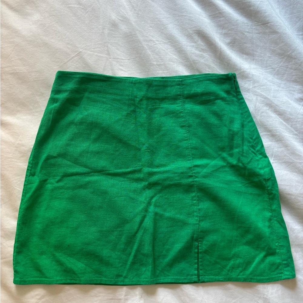 a new day Vibrant Green Mini Skirt